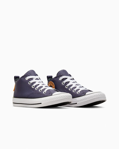 Grey Purple / White Converse Chuck Taylor All Star Malden Street Kids' Boots Singapore | C-17924039