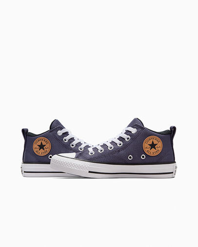Grey Purple / White Converse Chuck Taylor All Star Malden Street Kids' Boots Singapore | C-17924039