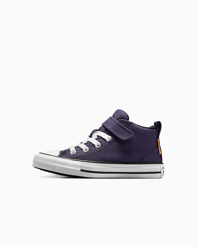 Grey Purple / White Converse Chuck Taylor All Star Malden Street Kids' Canvas Shoes Singapore | C-43908679