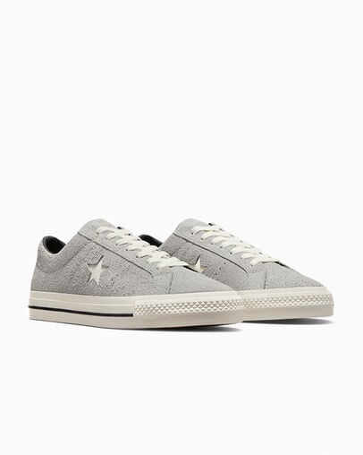 Grey / Black Converse CONS One Star Pro Suede Women Skate Shoes Singapore | C-23968179