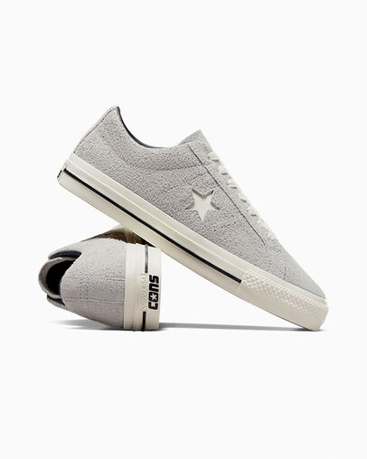 Grey / Black Converse CONS One Star Pro Suede Women Skate Shoes Singapore | C-23968179