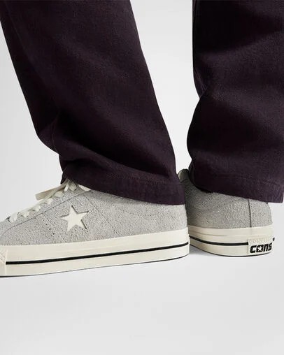Grey / Black Converse CONS One Star Pro Suede Women Skate Shoes Singapore | C-23968179