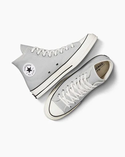 Grey / Black Converse Chuck 70 Women Canvas Shoes Singapore | C-07845169
