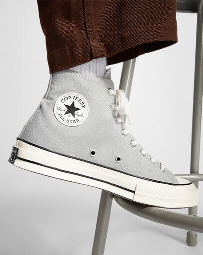 Grey / Black Converse Chuck 70 Women Canvas Shoes Singapore | C-07845169