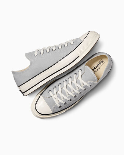 Grey / Black Converse Chuck 70 Women Canvas Shoes Singapore | C-86129459