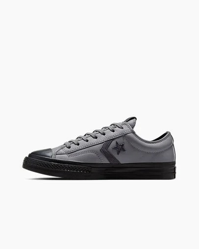 Grey / Black Converse Star Player 76 Luxe Women Tennis Shoes Singapore | C-78136529