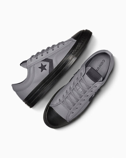Grey / Black Converse Star Player 76 Luxe Women Tennis Shoes Singapore | C-78136529