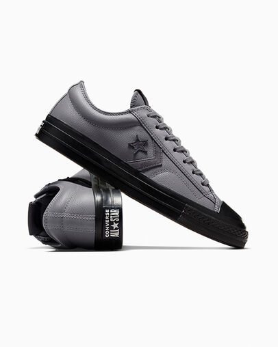 Grey / Black Converse Star Player 76 Luxe Women Tennis Shoes Singapore | C-78136529