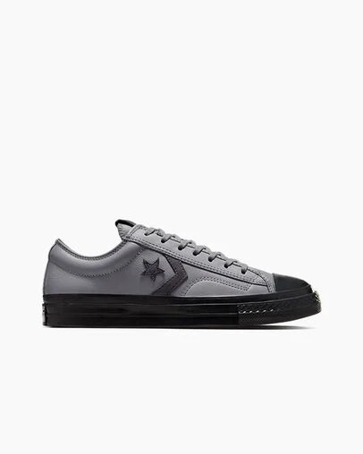 Grey / Black Converse Star Player 76 Luxe Women Tennis Shoes Singapore | C-78136529