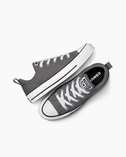 Grey / Black / White Converse Chuck Taylor All Star Malden Street Kids' Sneakers Singapore | C-18437929