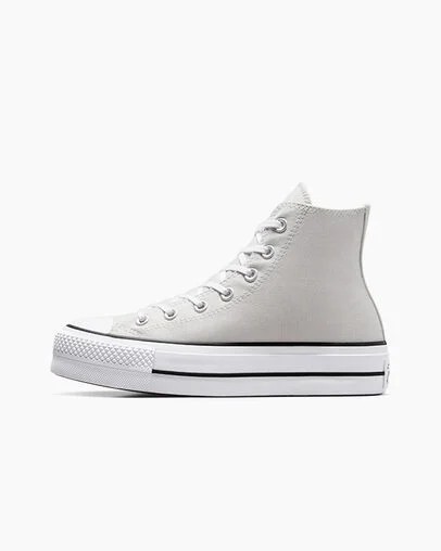Grey / White / Black Converse Chuck Taylor All Star Lift Platform Women Canvas Shoes Singapore | C-70351269