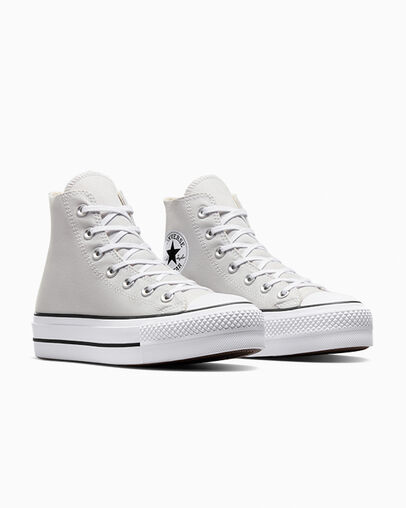 Grey / White / Black Converse Chuck Taylor All Star Lift Platform Women Canvas Shoes Singapore | C-70351269