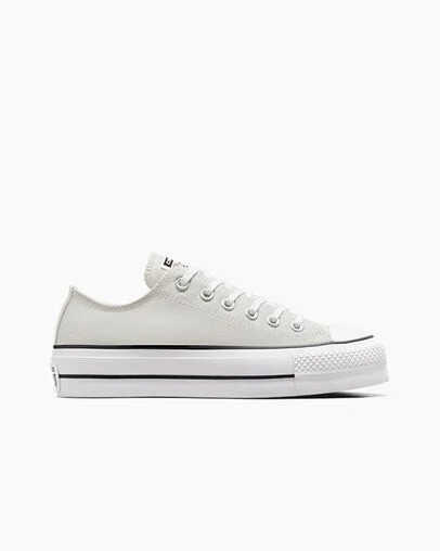Grey / White / Black Converse Chuck Taylor All Star Lift Platform Women Canvas Shoes Singapore | C-47891329