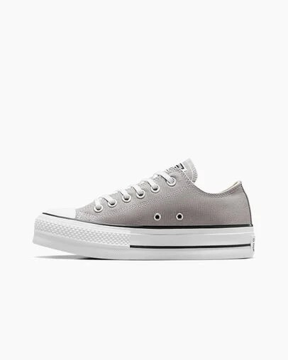 Grey / White / Black Converse Chuck Taylor All Star Lift Women Platform Shoes Singapore | C-58429079