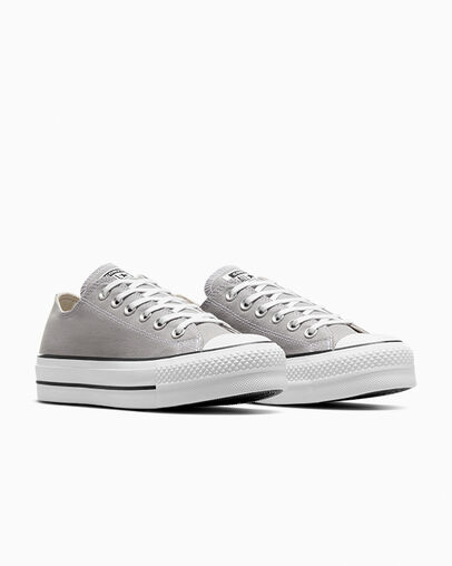 Grey / White / Black Converse Chuck Taylor All Star Lift Women Platform Shoes Singapore | C-58429079