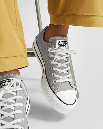 Grey / White / Black Converse Chuck Taylor All Star Lift Women Platform Shoes Singapore | C-58429079