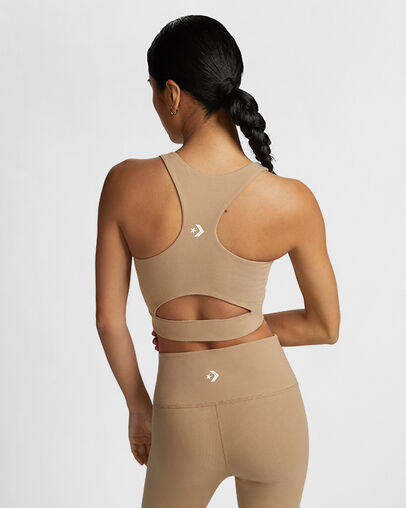 Khaki Converse Wordmark Women Bra Singapore | C-57148399