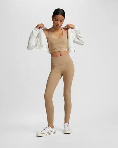 Khaki Converse Wordmark Women Bra Singapore | C-57148399