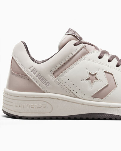 Khaki Grey / Purple Converse Converse x A Ma Manière Weapon Women Tennis Shoes Singapore | C-07139689