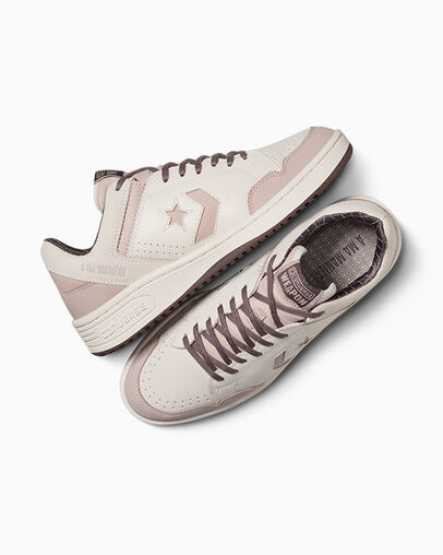 Khaki Grey / Purple Converse Converse x A Ma Manière Weapon Women Tennis Shoes Singapore | C-07139689