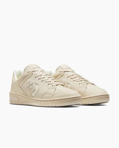 Light Beige Converse Weapon Leather Women Tennis Shoes Singapore | C-35418099
