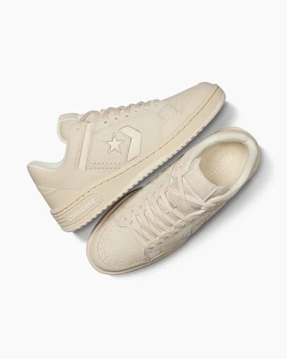 Light Beige Converse Weapon Leather Women Tennis Shoes Singapore | C-35418099