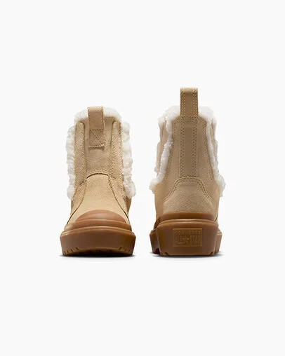 Light Brown Converse Chuck Taylor All Star Chelsea Lugged Suede Kids' Sneakers Singapore | C-26054919
