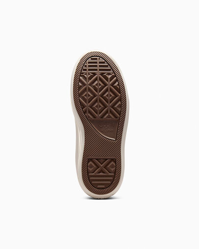 Light Brown Converse Chuck Taylor All Star Move Leather Kids' Sneakers Singapore | C-83651029