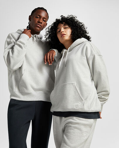 Light Grey Converse Gold Standard Loose-Fit Men Hoodie Singapore | C-32670489