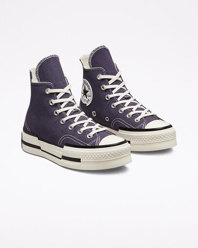 Light Purple Converse Chuck 70 Plus Women Sneakers Singapore | C-19750249