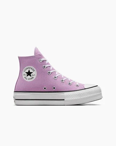 Light Purple /White / Black Converse Chuck Taylor All Star Lift Platform Women Canvas Shoes Singapore | C-16583429