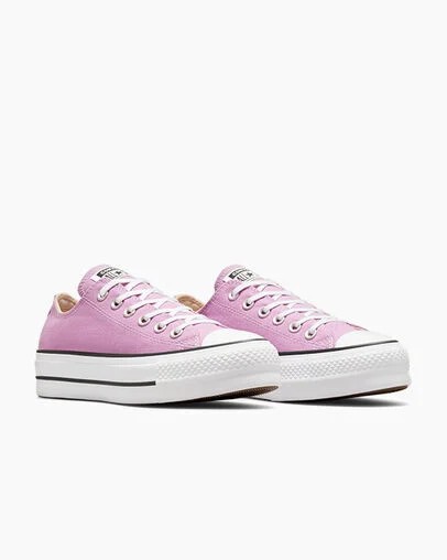Light Purple /White / Black Converse Chuck Taylor All Star Lift Platform Women Canvas Shoes Singapore | C-91286039
