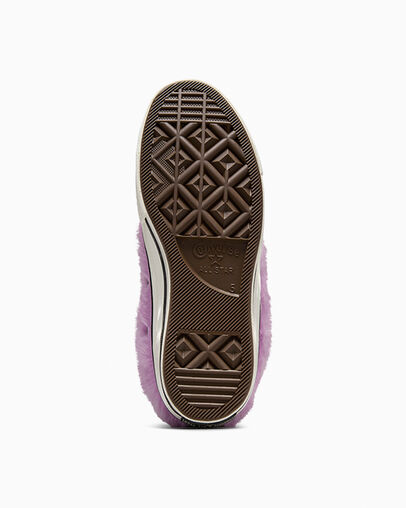 Light Purple / Black Converse Chuck 70 Faux Fur Women Sneakers Singapore | C-40813599