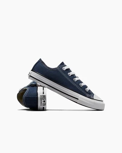 Navy Converse Chuck Taylor All Star Classic Kids' Sneakers Singapore | C-71532099