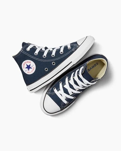Navy Converse Chuck Taylor All Star Classic Kids' Sneakers Singapore | C-39126709