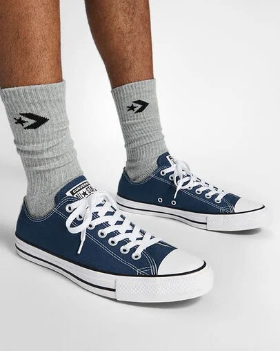 Navy Converse Chuck Taylor All Star Men Canvas Shoes Singapore | C-31452699