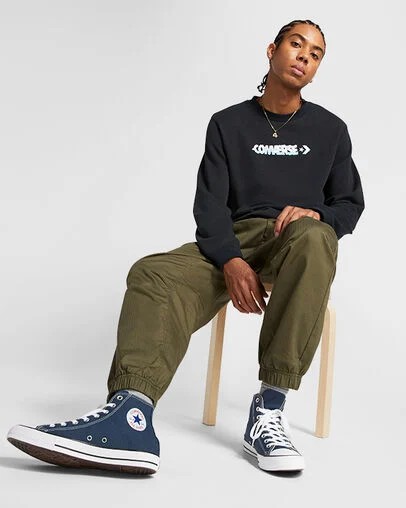 Navy Converse Chuck Taylor All Star Men Canvas Shoes Singapore | C-12703899