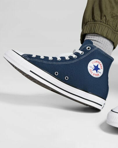 Navy Converse Chuck Taylor All Star Men Canvas Shoes Singapore | C-12703899