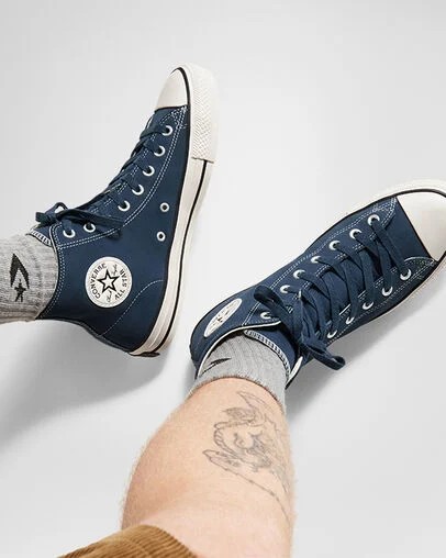 Navy / Black Converse Chuck Taylor All Star Pro Suede Women Skate Shoes Singapore | C-82973019