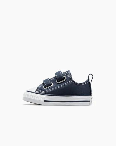 Navy / White Converse Chuck Taylor All Star 2V Kids' Canvas Shoes Singapore | C-35069479