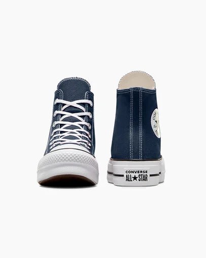 Navy / White / Black Converse Chuck Taylor All Star Lift Platform Women Canvas Shoes Singapore | C-68231599
