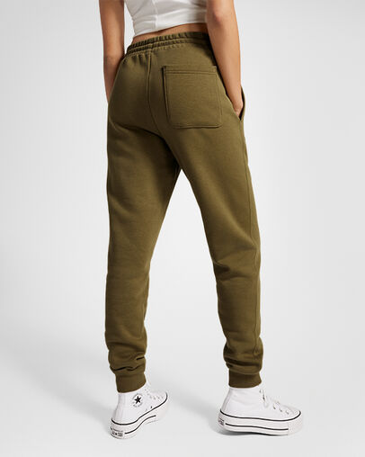 Olive Converse Go-To Embroidered Star Chevron Standard-Fit Women Sweatpants Singapore | C-15708369