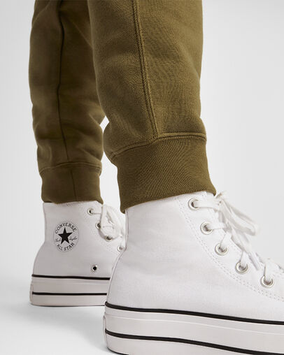 Olive Converse Go-To Embroidered Star Chevron Standard-Fit Women Sweatpants Singapore | C-15708369