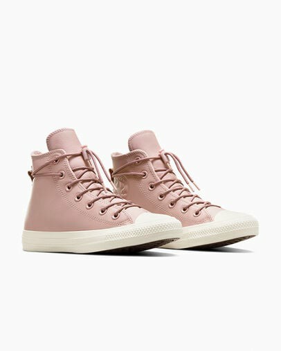 Pink Converse Chuck Taylor All Star Weatherized Leather Men Sneakers Singapore | C-18793469