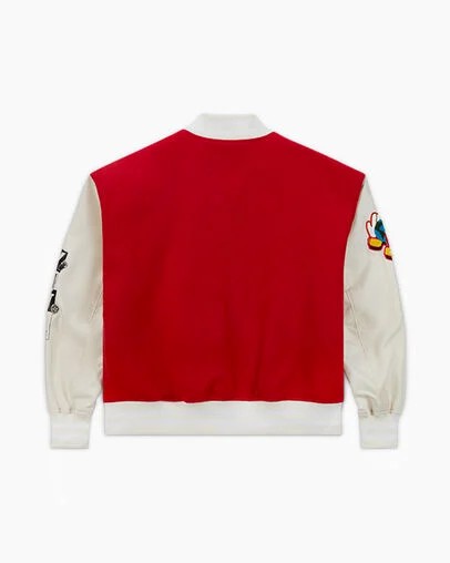 Pink Converse Converse x LFC Woven Varsity Women Jacket Singapore | C-02785969