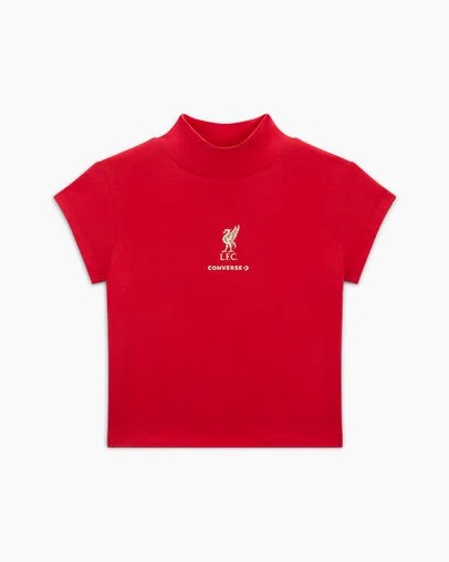 Pink Converse Converse x Liverpool FC Women T Shirts Singapore | C-96870139
