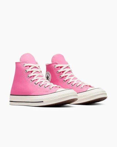 Pink / Black Converse Chuck 70 Men Canvas Shoes Singapore | C-98402769