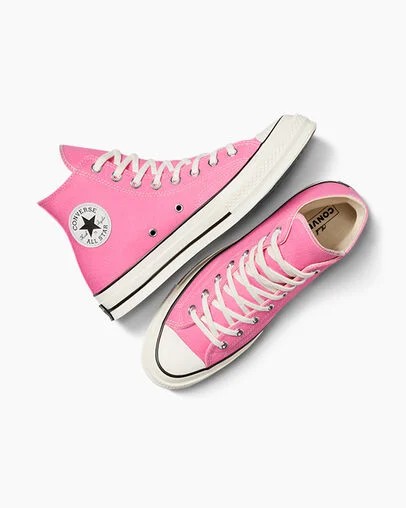 Pink / Black Converse Chuck 70 Men Canvas Shoes Singapore | C-98402769