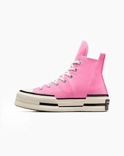Pink / Black Converse Chuck 70 Plus Women Sneakers Singapore | C-12389549