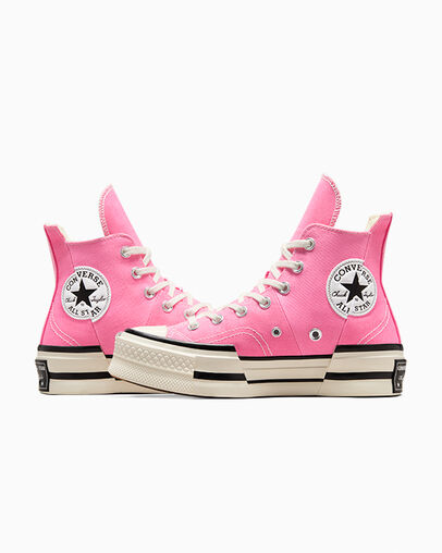 Pink / Black Converse Chuck 70 Plus Women Sneakers Singapore | C-12389549